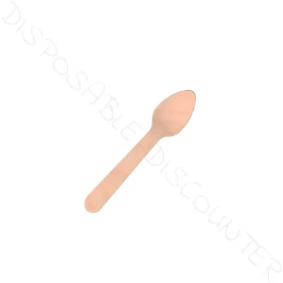 96mm 목재 아이스크림 숟가락-생분해 성, 맞춤형 및 음식 안전